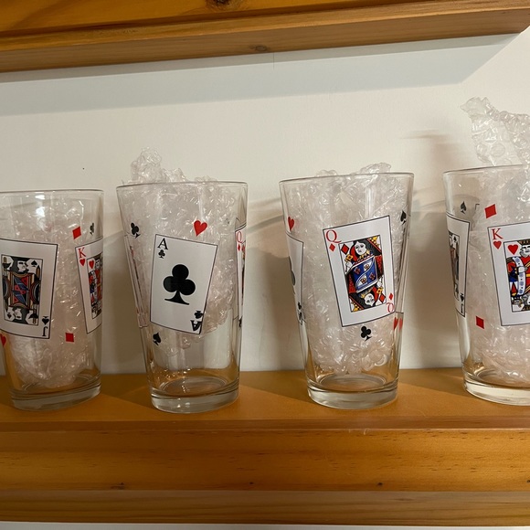 unbranded Dining Game Playing Fun Deck Cards Drinking Glasses Set